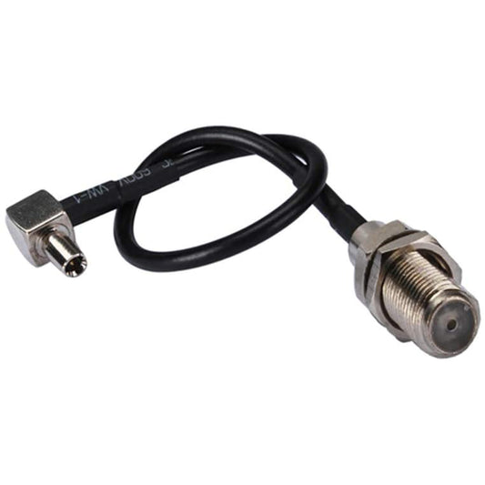 F Female Splitter Connector to TS9 Male RA RG174 RF Coaxial Cable for Wireless Antenna 20CM