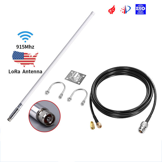ISM 902-915MHz 840-870 MHz 8dBi Gain Omnidirectional FRP Antenna Waterproof Fiberglass Antenna
