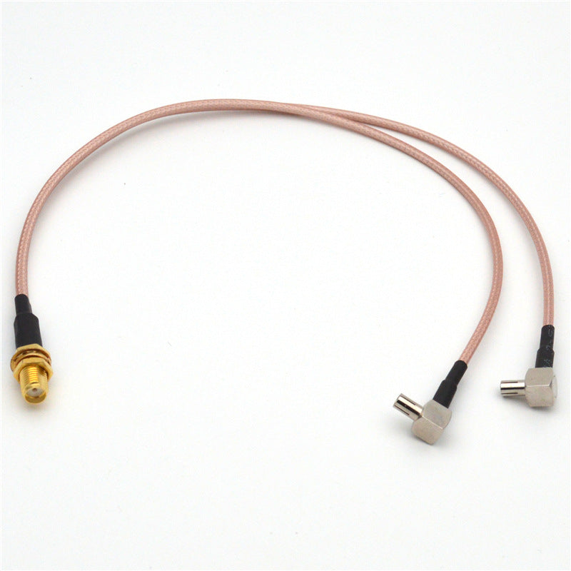 SMA Female to Dual TS9 Male Right Angle Low Loss RG316 Coaxial Cable for GSM CDMA 3G 4G GPS WIFI DAB Ham Radio TV Antenna