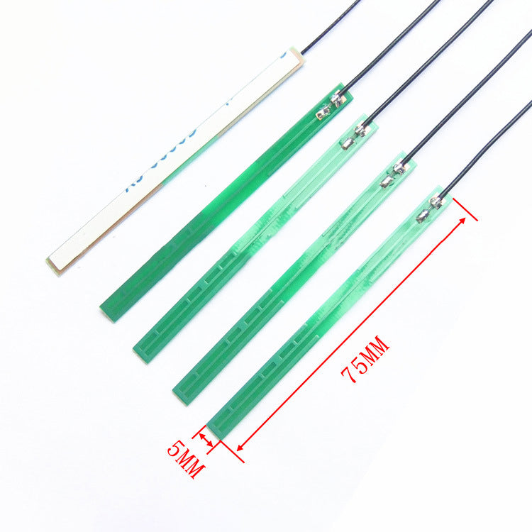 75*5mm 5DB High Gain LTE 4G 3G GSM GPRS nb-lot Full Band Internal PCB PCB Antenna with RG1.13 Cable IPEX U.FL Connector