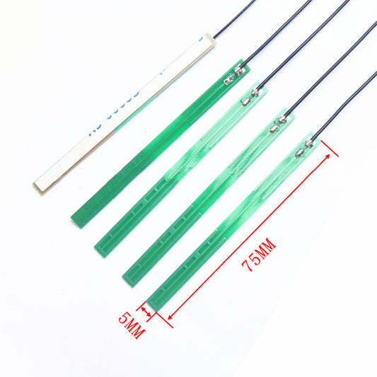 75*5mm 5DB High Gain LTE 4G 3G GSM GPRS nb-lot Full Band Internal PCB PCB Antenna with RG1.13 Cable IPEX U.FL Connector