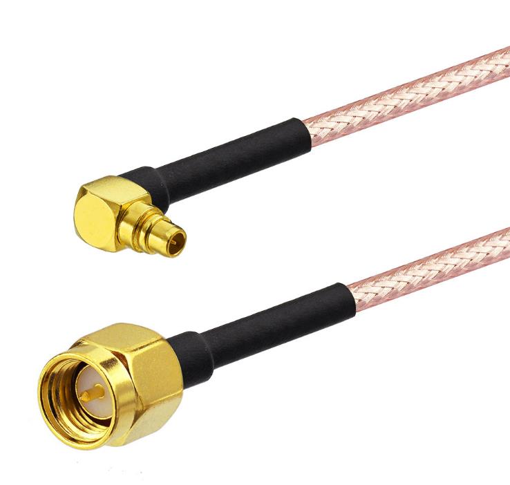 SMA Male to Right Angle MMCX Male RG316 Extension Cable Coaxial Adapter Cable