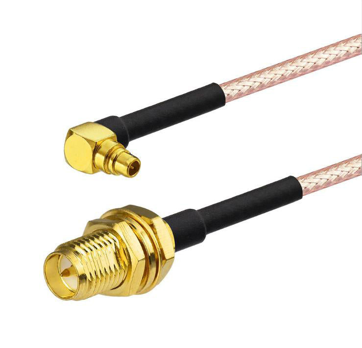 SMA Female to Right Angle MMCX Male RG316 Extension Cable Coaxial Adapter Cable