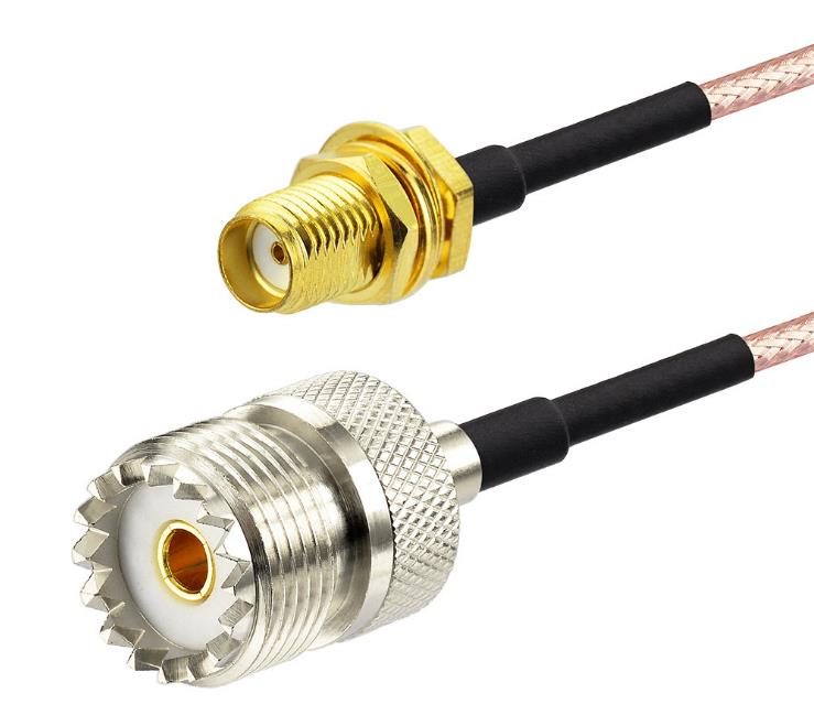 UHF Female to SMA Female Routing Network Card Antenna RG316 Extension Cable Adapter Cable Conversion Cable