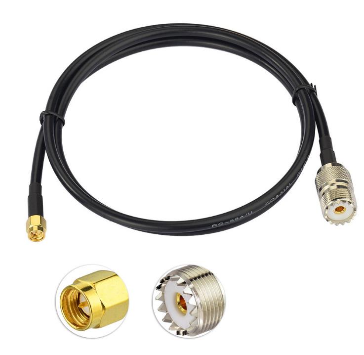 UHF Female to SMA Male Routing Network Card Antenna RG58 Extension Cable Adapter Cable Conversion Cable