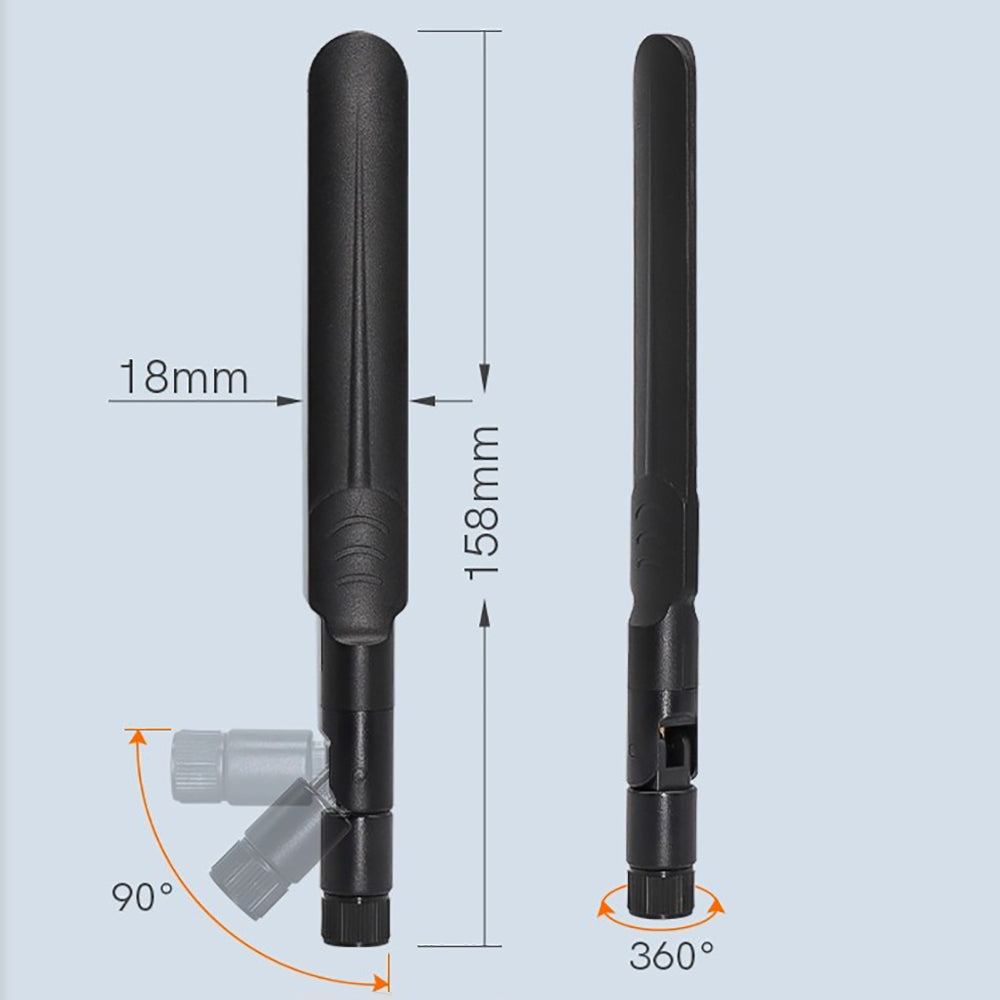 Dual Band 2.4GHz 5GHz 5.8GHz Antenna 6dBi WiFi Omni RP-SMA Male Antenna
