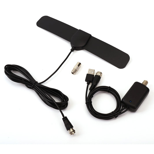 Black indoor HD digital TV antenna DVB-T2 film ground wave digital TV antenna