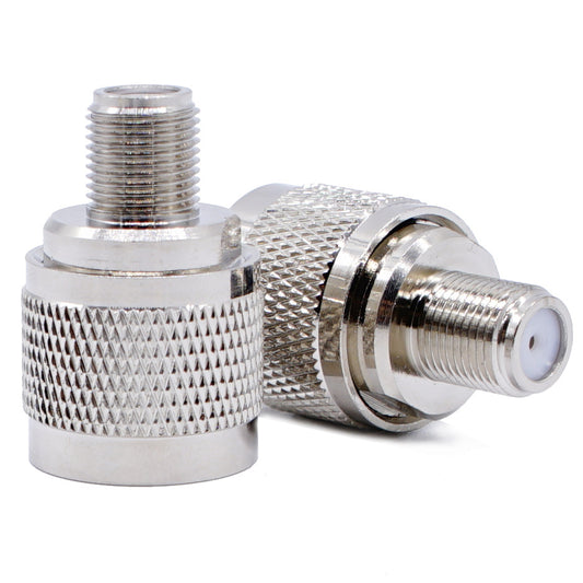 N-J to F-K Coaxial Adapter Connector RF Adapter N Male to F Female for Antenna, Analyzer, Router, Booster Systems