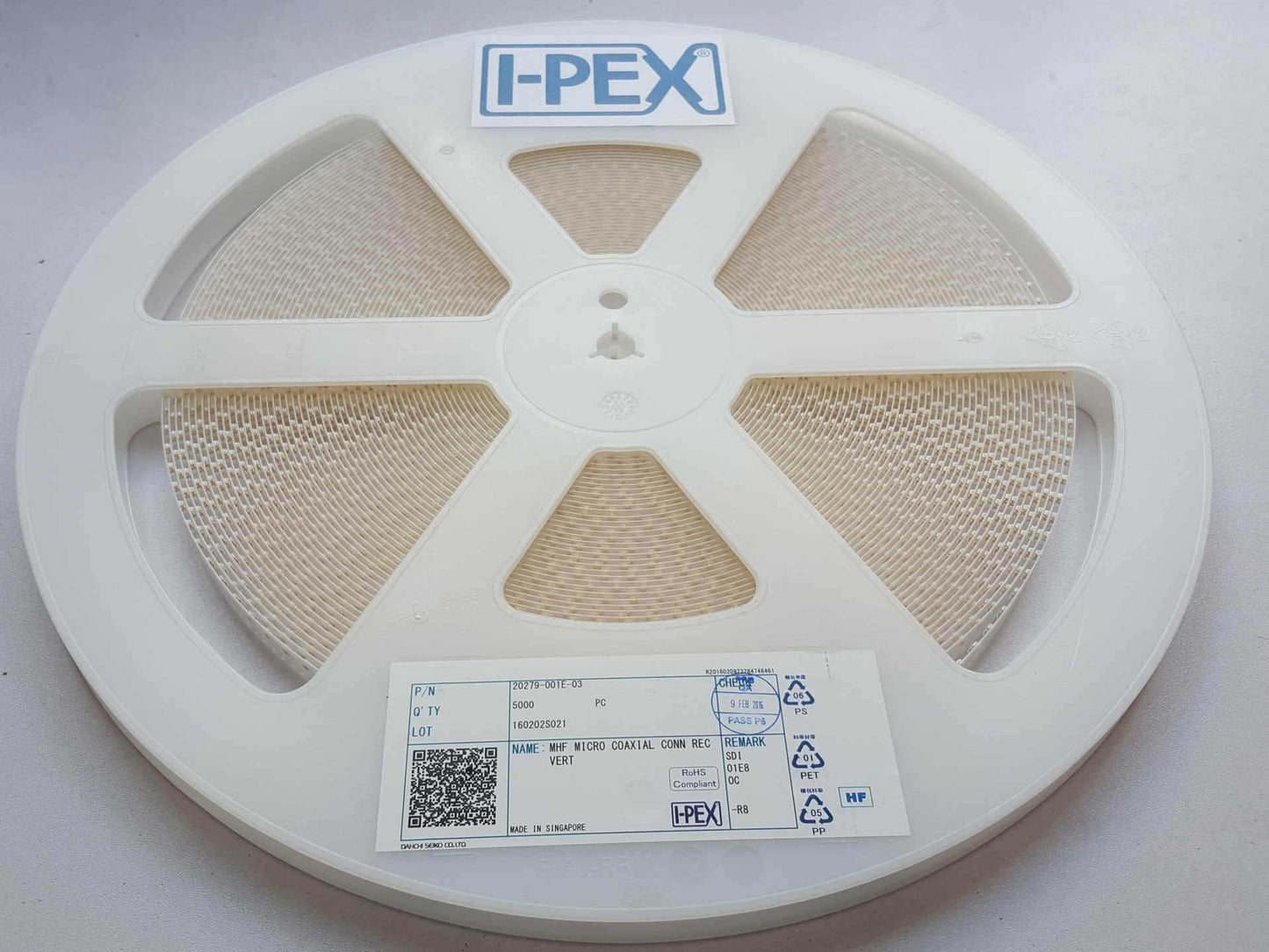 20279 RF Header U.FL Receptacle IPX I-PEX Connector