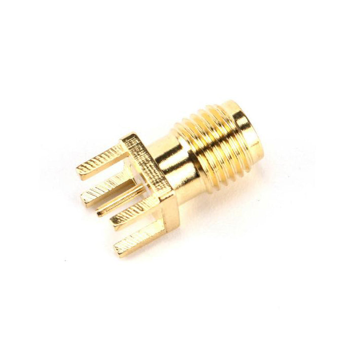SMA Female Jack Solder Nut Edge PCB Clip Straight Mount Gold Plated RF SMA Connector Receptacle Solder