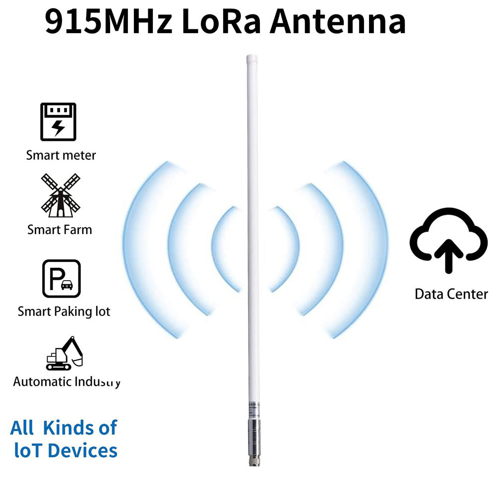 ISM 902-915MHz 840-870 MHz 8dBi Gain Omnidirectional FRP Antenna Waterproof Fiberglass Antenna