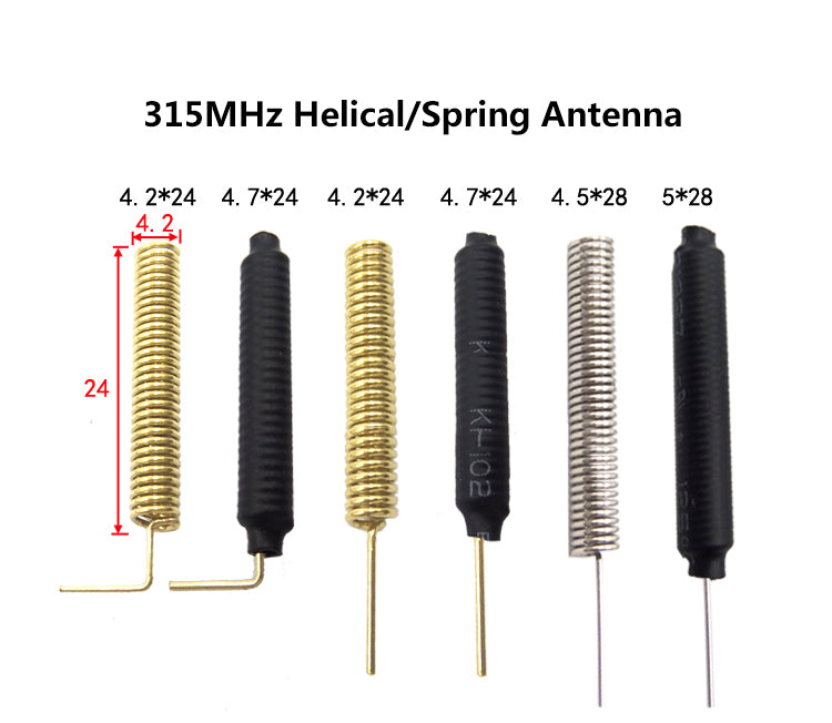 315mhz Sensing Antenna Internet of Things Helical Antenna 315MHz Copper Spiral Spring Antenna