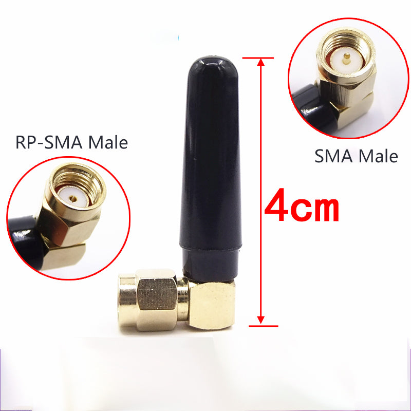 433mhz Lora Gain Wireless Radio Antenna Omni 50mm Radio Antenna 3dBi SMA Male plug connector Right Angle