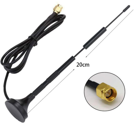 2.4G 5.8G Small Sucker RF Antenna Wireless Wifi Network Card Router Module 10DBi Magnetic Base Antenna