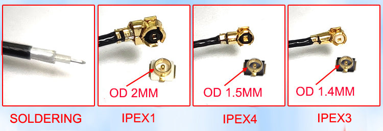 75*5mm 5DB High Gain LTE 4G 3G GSM GPRS nb-lot Full Band Internal PCB PCB Antenna with RG1.13 Cable IPEX U.FL Connector