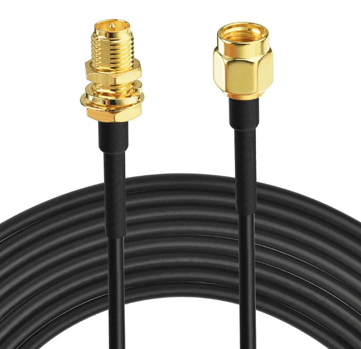 RP-SMA Male to RP-SMA Female RG174 Cable