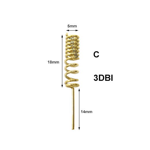 Spring Bent Antenna Built-in Spiral Antenna 2G 3G 4G LTE GSM Nb-lot Helical Antenna
