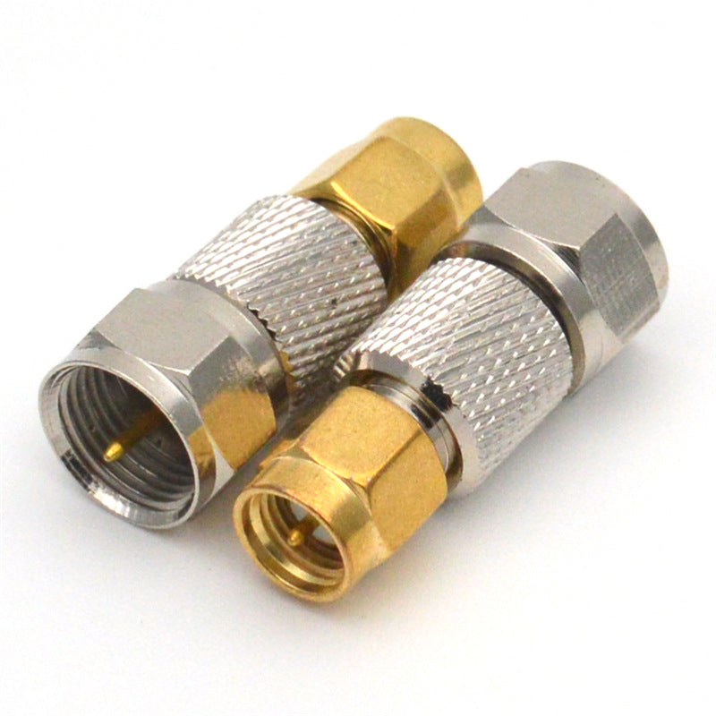 Coaxial RF adapter Copper RF Converter SMA J to F J SMA Male to F Type Male Connector