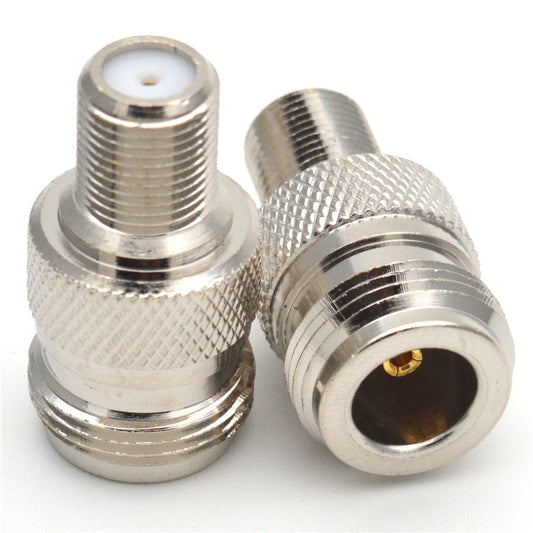 Straight RF Coaxial Connector N female to F female jack Adapter