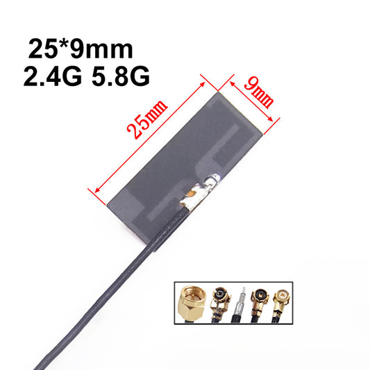 25*9mm Smallest 2400-2500mhz Flexible Soft PCB Antenna 5G 5.8G Wifi Wireless Laptop Router Omni Directional Dual Band FPC Antenna