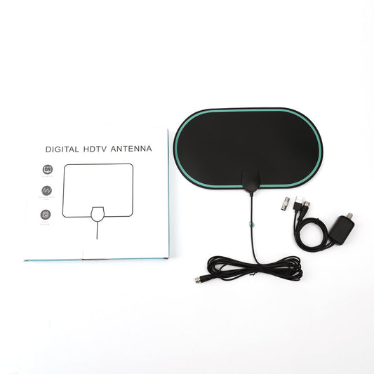 HDTV indoor digital TV antenna with amplifier ATSC DTMB receiving film TV antenna for ground wave signal
