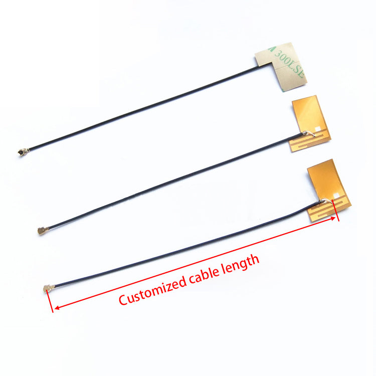 22*18mm 2.4G Yellow Film Antenna WIFI Bluetooth Soft Antenna IPX IPEX1 UFL Omnidirectional Flexible Internal FPC Antenna
