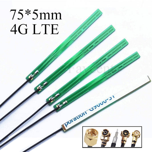 75*5mm 5DB High Gain LTE 4G 3G GSM GPRS nb-lot Full Band Internal PCB PCB Antenna with RG1.13 Cable IPEX U.FL Connector