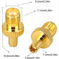 Goldplated SMAK-TS9J Adapter SMA Female Plug to TS9 Male Plug RF Coaxial Connector