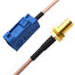 Rf Connector Fakra-C Female to SMA Female Flexible RG316 Cable 10cm for GPS Antenna