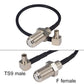 F Female Splitter Connector to TS9 Male RA RG174 RF Coaxial Cable for Wireless Antenna 20CM