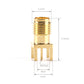 SMA Female Jack Solder Nut Edge PCB Clip Straight Mount Gold Plated RF SMA Connector Receptacle Solder