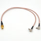 SMA Female to Dual TS9 Male Right Angle Low Loss RG316 Coaxial Cable for GSM CDMA 3G 4G GPS WIFI DAB Ham Radio TV Antenna