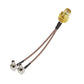 SMA Female to Dual TS9 Male Right Angle Low Loss RG316 Coaxial Cable for GSM CDMA 3G 4G GPS WIFI DAB Ham Radio TV Antenna