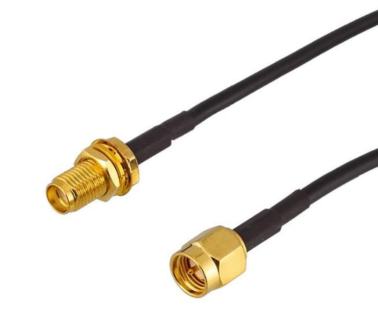 RP-SMA Male to RP-SMA Female RG174 Cable