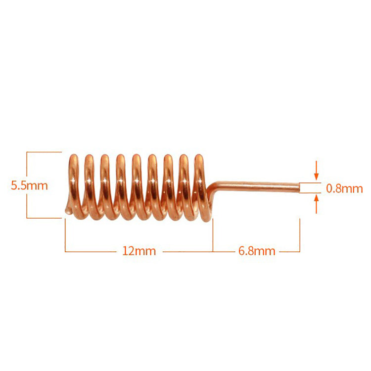 Omnidirectional Built-in 915MHz Antenna High Gain WiFi Router Smart Home Copper Spring Antenna