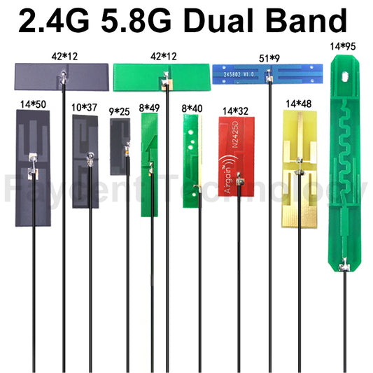 Various Dimensions 2.4G 5G 5.8G Dual Band Wifi Bluetooth FPC PCB Antenna