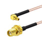 SMA Female to Right Angle MMCX Male RG316 Extension Cable Coaxial Adapter Cable