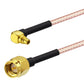 SMA Male to Right Angle MMCX Male RG316 Extension Cable Coaxial Adapter Cable