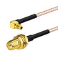 SMA Female to Right Angle MMCX Male RG316 Extension Cable Coaxial Adapter Cable