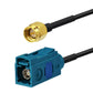Rf Connector Fakra-C Female to SMA Male Flexible RG174 Cable for GPS Antenna