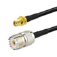 UHF Female to SMA Female Routing Network Card Antenna RG58 Extension Cable Adapter Cable Conversion Cable