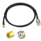 UHF Female to SMA Male Routing Network Card Antenna RG58 Extension Cable Adapter Cable Conversion Cable