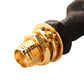 RP-SMA male to RP-SMA female pin high temperature resistance low loss through wall transfer line flat folding extension cable