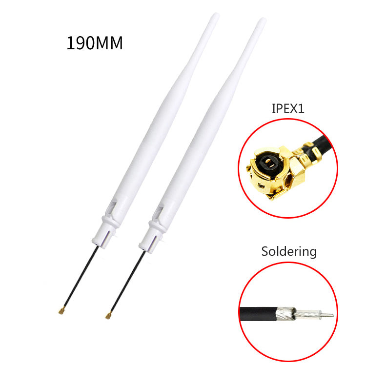 19CM 2400-2500Mhz 4900-5900MHz 5dbi 15cm RG1.13 Cable Ipex Omni 2.4G 5.8G Dual Frequence Whip Antenna Wifi