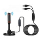 Indoor Magnetic Base Red Circle Rod Digital TV Antenna with IEC N-Male Connector
