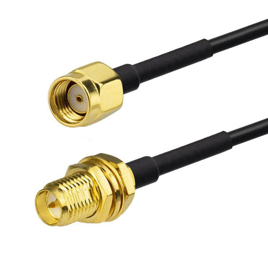 RP-SMA Male to RP-SMA Female RG174 Cable