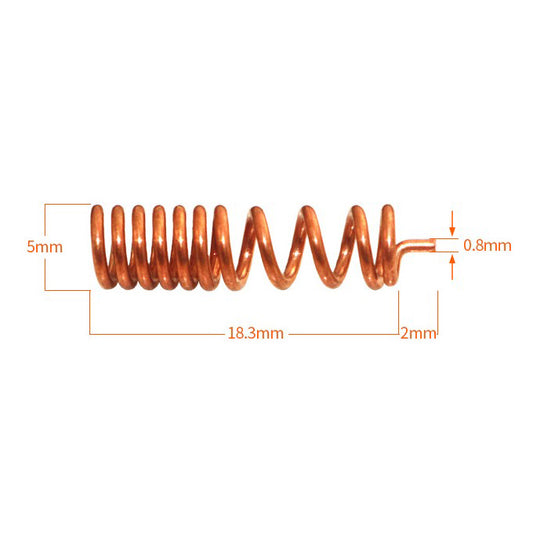 GSM 900MHZ 1800MHZ Spring Antenna Built-in Phosphor Copper Brass Carbon Steel Helical Antenna Wireless Module Antenna