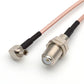 90degree TS9/F J-K RF Network Extension Cable Right Angel TS9 Male to F Female 15CM RG316 Coaxial Cable