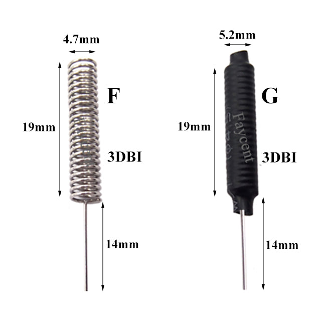 433.92mhz Spring Antenna Internal Spiral Antenna Wireless Transceiver Module Data Transmission 433MHz 470MHz Antenna