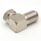 Copper Nickel Plating Right Angle 90degree Coaxial RF F male to F Female F-JKW Connector